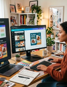 freepik__creative-workspace-with-a-designer-using-canva-on-__19633